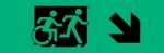 Egress Group Running Man Wheelchair Wheelie Man Symbol Accessible Means of Egress Icon Exit Sign 31