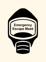Emergency Escape Mask Sign, © Egress Group 18