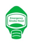 Emergency Escape Smoke Hood Mask Sign, © Egress Group 7